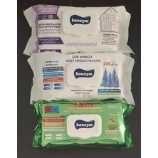 1001 Çok Amaçlı Yüzey Temizlik Havlusu 3’lü Set – Lavanta Esintisi – Mavi Çam Ferahlığı �