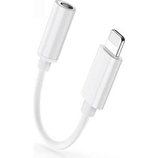 1001 iPhone 13/13 Pro/12/12 PRO/11/11PRO Için Lightning To 3.5mm Aux Jack Kulaklık Dönüştürücü Ad