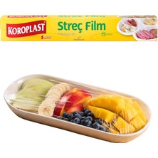 1001 Streç Film 15 Metre, Şeffaf Gıda Saklama Streci Bpa Içermez, Koku Hapsi, Kapak Görevi Gören P
