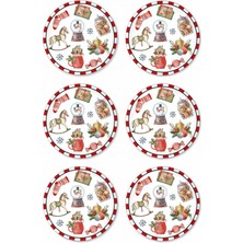 1001 Globe Pasta Tabağı 6 Lı Set 19 cm