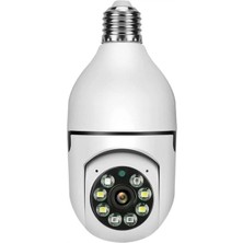 1001 E26 Ampul Kamera 5 Mp Wifi 2,4 Ghz 5 Ghz Pan Eğim 10X Zoom Otomatik Takip Renk Gece Hareket Algıla
