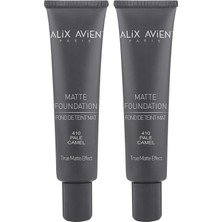 1001 Uzun Süre Kalıcı Doğal Mat Bitişli E Vitamini Içeren Mat Fondöten - Matte Foundation 410 Pale