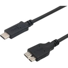 1001 USB Type-C To Micro USB 3.0 Taşınabilir HDD Hard Disk Kablosu 50 cm 5240
