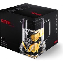 1001 Look Süzgeçli Cam Demlik – 1,8 L – Borosilikat Cam – Metal Süzgeçli – Isıya Dayanıklı