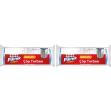 1001 Çöp Torbası Ekonomik Orta 55X60 cm 15 Adet 2083 2li Paket