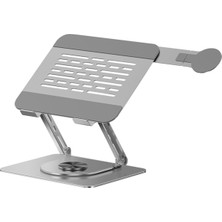 1001 Ayarlanabilir Laptop Standı, 360° Döner Tasarım, Ergonomik Yükseklik Ayarı, Magnetik Telefon T