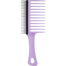1001 Wide Tooth Comb Kıvırcık Saçlar Için Lila Saç Fırçası-Tarak
