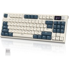 1001 RK86 Kablosuz Mekanik Klavye, Gaming Klavye Conta Montajlı, 3 Mod (2.4ghz/bluetooth/type C) Apex Pr