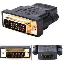 1001 1350 HDMI Dişi Dvi (24+1) Erkek Çevirici Dönüştürücü Adaptor Tv LCD Monitör Kasa Pc