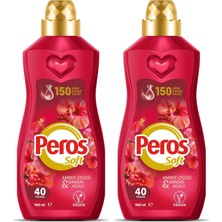1001 Konsantre Yumuşatıcı Amber Çiçeği & Sandal Ağacı 960 ml (2 Paketi)