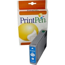 1001 Epson T79XL (C13T79024010) Cyan Yüksek Kapasite (17,1ml-2k) Muadil Mürekkep Kartuşu
