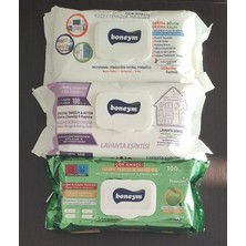 1001 Çok Amaçlı Yüzey Temizlik Havlusu 3’lü Set – Beyaz Sabun – Lavanta Esintisi – Yeşil El