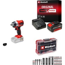 1001 Tp-Cw 18 Li Bl - Solo, Kömürsüz Akülü Darbeli Somun Sıkma + 18V 4,0 Ah Pxc Starter Kit, Akü V