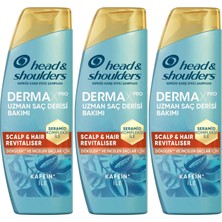 1001 Dermaxpro Scalp & Hair Revitaliser Dökülme ve Kepek Karşıtı Şampuan Kafein ve Seramid ile 300M