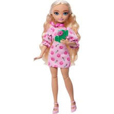 1001 Dream Besties Festival Kombinleri Seti, Şekillendirilmiş Uzun Sarı Saçlarıyla Barbie 'malibu' B