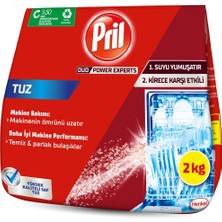 1001 Duo Power Experts Kirece Karşı Etkili Bulaşık Makinesi Tuzu 1 x 2000 G, Makine Tuzu