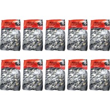 1001 Arma Baskılı Mini Blok Poşet Torba - No : 0-20X30 Cm. - Siyah - 100 Adetlik 10 Paket