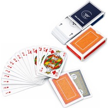 1001 Star Briç Oyun Kağıdı Extra Kızıl Ay A/30 Artex – 2 Deste (Kırmızı & Mavi) Poker Iskambi