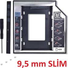 1001 Harddisk Kutusu 9.5mm Slim Kızak Caddy Laptop DVD To SSD HDD Sata 4716