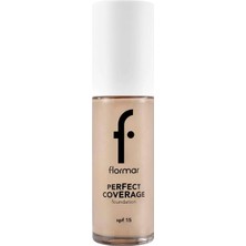 1001 Perfect Coverage Yüksek Pigmentli & Yarı Parlak Bitişli SPF15 Fondöten