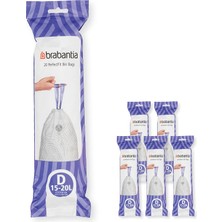 1001 Çöp Torbası, Plastik, Beyaz, 15 Litre