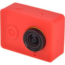 1001 Xiaomi Yi Uyumlu Silikon Kılıf Unisex, Kırmızı, Tek Beden