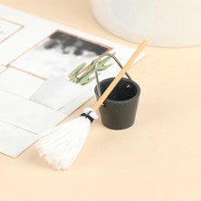 1001 Exe 1 Takım 1:12 Minyatür 1 Ade Paspas ve 1 Det Kova Çocuk Oyun Evi Siyahbeyaz