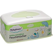 1001 Babydream Bebek Islak Mendil Çok Hassas Cilt, Aloe Veralı 80'li