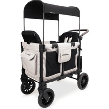 1001 W2 Luxe Pro Ikili Bebek Arabası Vagonu, Kum Beji