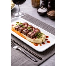 1001 Dikdörtgen Servis Tabağı Seti, 6'lı Set, Modern ve Minimal Tasarım, Meze, Sushi ve Et Sunumlar�