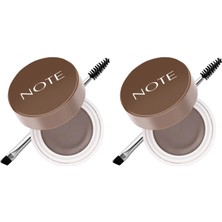 1001 Cosmetics Brow Pomade 03 Dark Brown Kalıcı Kaş Pomadı (2 Paketi)