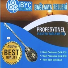 1001 BYC20E Elektro Bağlama Saz Teli Takım 0.20