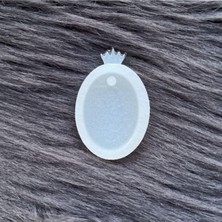 1001 Epoksi Reçine Kolye Kalıbı Reçine Oval Kolye Silikon Kalıbı Esnek Parlak Silikon Kalıp