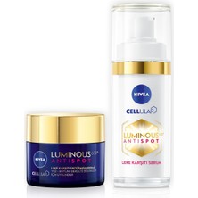 1001 LUMINOUS630 Leke Karsiti Serum 30ML + LUMINOUS630 Leke Karsiti Gece Yüz Kremi 50ML