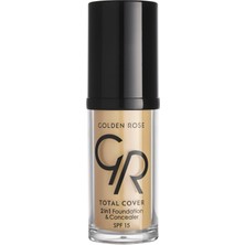 1001 Total Cover 2si1 Arada Kapatıcı ve Fondöten No: 15 Warm Sand - 30 ml