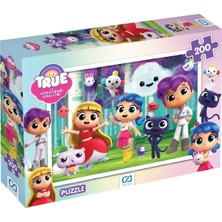 1001 True ve Gökkuşağı Krallığı Lisanslı 200 Parça 33X48CM Çocuk Puzzle Yapboz Serisi