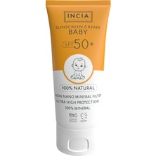 1001 INCIA%100 Doğal Bebek Güneş Kremi Leke Karşıtı Mineral Filtreli Yüksek Koruma SPF50 Uva Uvb 5