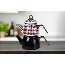 1001 Forte Black Mini Model Emaye Çaydanlık