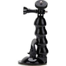 1001 AX-231 Vantuzlu Araç Içi Esnek Kamera Tutucu – Gopro, Djı Osmo Action, INSTA360 ile Uyumlu, 1/4