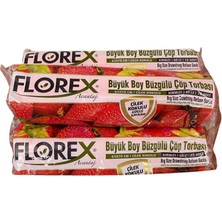 1001 Bybars Büzgülü Çilek Kokulu Büyük Boy Çöp Poşeti 65 x 70 cm (5'li Paket)