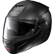 1001 N90-2 Highline N-Com 043 Black Graphite Çene Açılır Motosiklet Kaskı M