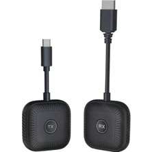 1001 Kablosuz Hd Görüntü Aktarıcı Seti Usb-C Tx Rx | 1080P 60Hz Tak Çalıştır | Bilgisayar Tv Ba�