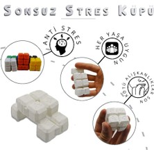 1001 Stres Küpü Sonsuz Küp Fidget Popit (Beyaz)