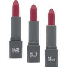 1001 Yoğun Renk Veren Uzun Süre Kalıcı Nemlendirici Kadifemsi Mat Ruj - Matte Lipstick 414 Deep Pink