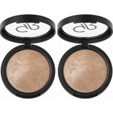 1001 Mineral Terrabaked Powder No: 08 Radiant Highlighter - Mineral Etkili Fırınlanmış Pudra (2 Paket