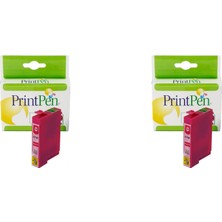 1001 Epson T1283XL Macenta Yüksek Kapasite (13ML.) Muadil Mürekkep Kartuşu (2 Paketi)