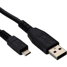 1001 18298 Androıd Tüm Modellere Uyumlu Serisi USB To Micro USB 50 cm Siyah Şarj ve Data Kablosu Usb-A