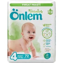 1001 Botanika Bebek Bezi Fırsat Paketi Maxi 72 Adet