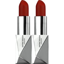 1001 Uzun Süre Kalıcı Nemlendirici Pürüzsüz Etkili Yarı Mat Ruj Satin Touch Lipstick 825 Satin Red