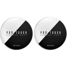 1001 Cildin Parlak ve Pürüzsüz Gösteren Kompakt Pudra Pro-Touch Powder Pact SPF25/PA++ (No.23) (2 Pak
